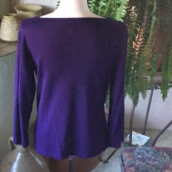 EUC Ralph Lauren Scoop Neck Top - Picture 2 of 3